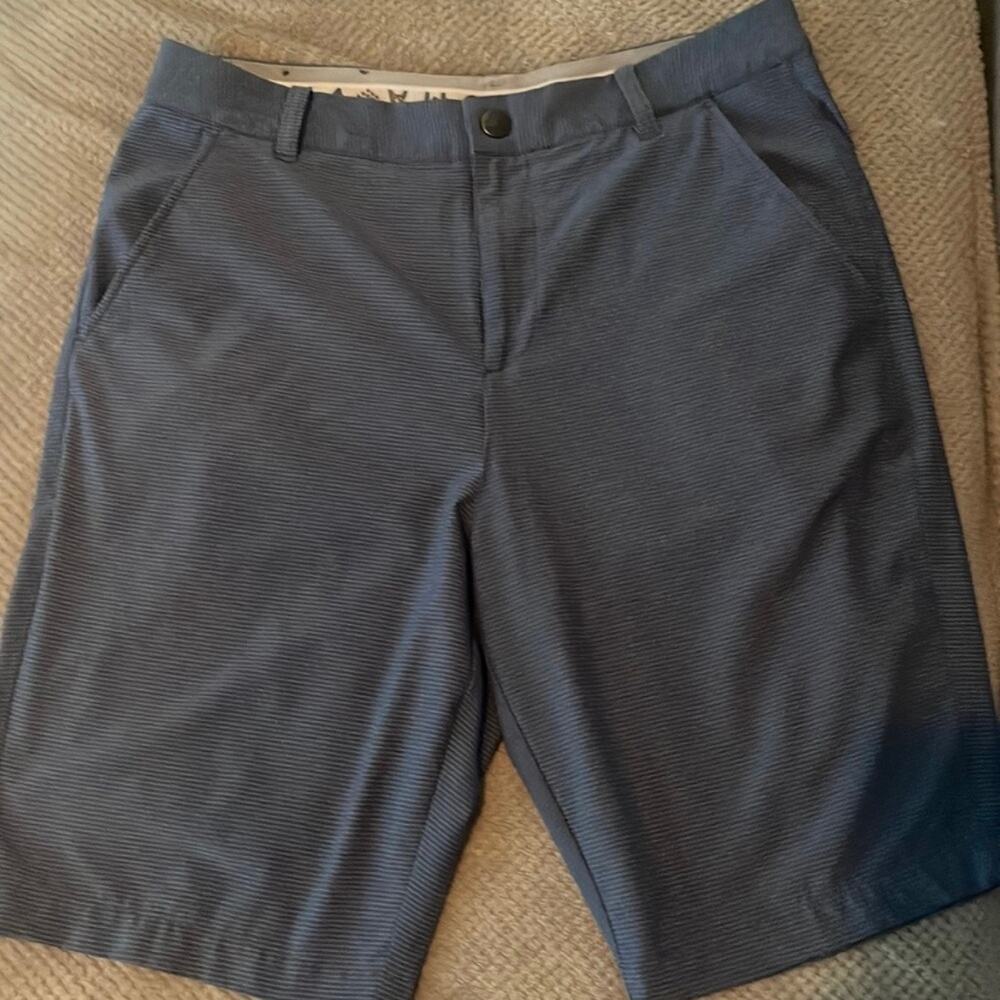 Puma Golf Shorts Mens 32 Blue Performance Stretch Flat Front Casual - Picture 3 of 5